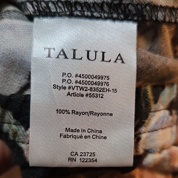 Talula Black and White Floral Jumpsuit with Sleeveless Design - Picture 4 of 5